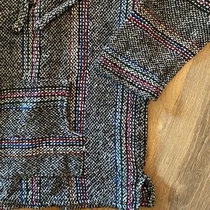 Striped Woven Hoodie